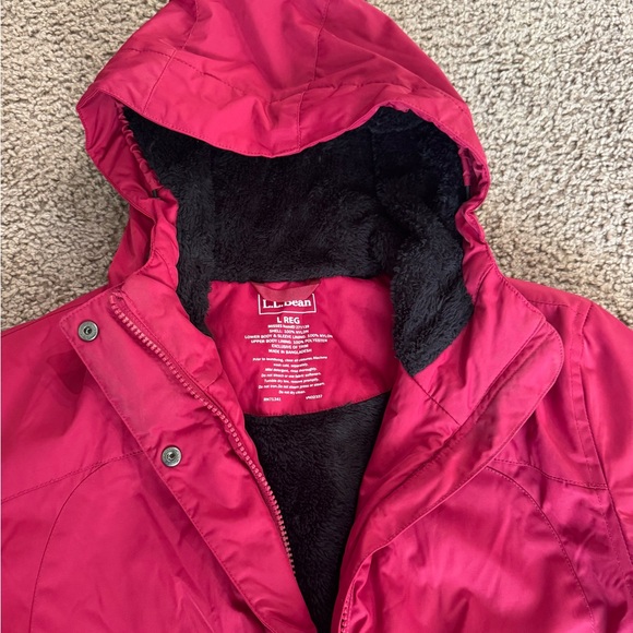 L.L. Bean pink jacket womens size L - Picture 7 of 12